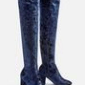 Navy Over the Knee Boot